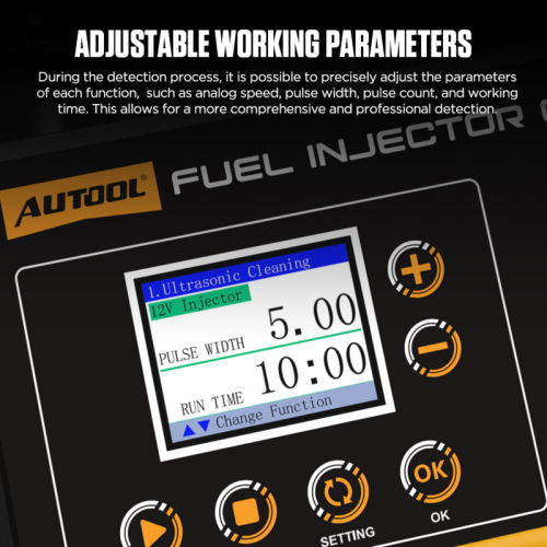 AUTOOL CT500 - Lavatrice e tester per iniettori industriali GDI/EFI/FSI