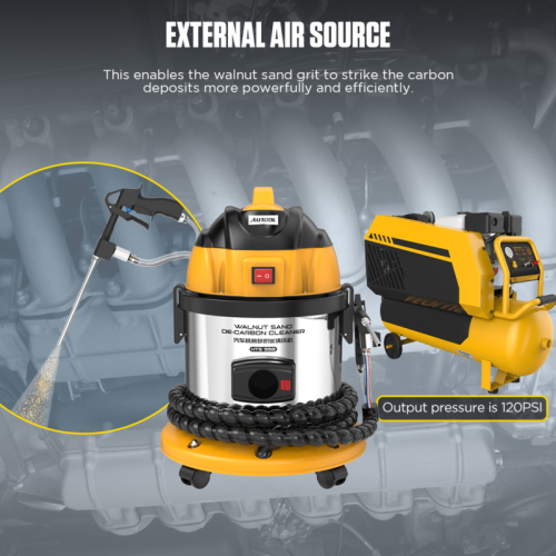 AUTOOL HTS558 Walnut Blaster Pulitore per valvole a noce 1200W