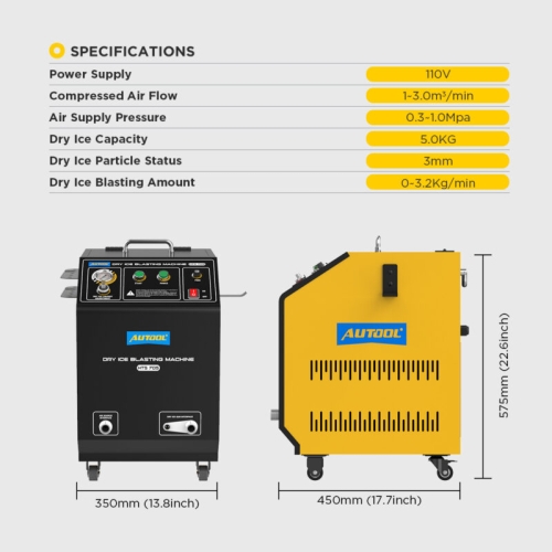 Macchina per sabbiatura a ghiaccio secco AUTOOL HTS705