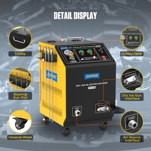 Macchina per sabbiatura a ghiaccio secco AUTOOL HTS705