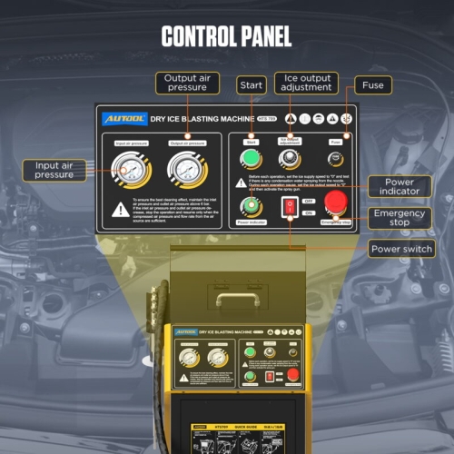 Macchina per sabbiatura a ghiaccio secco AUTOOL HTS709