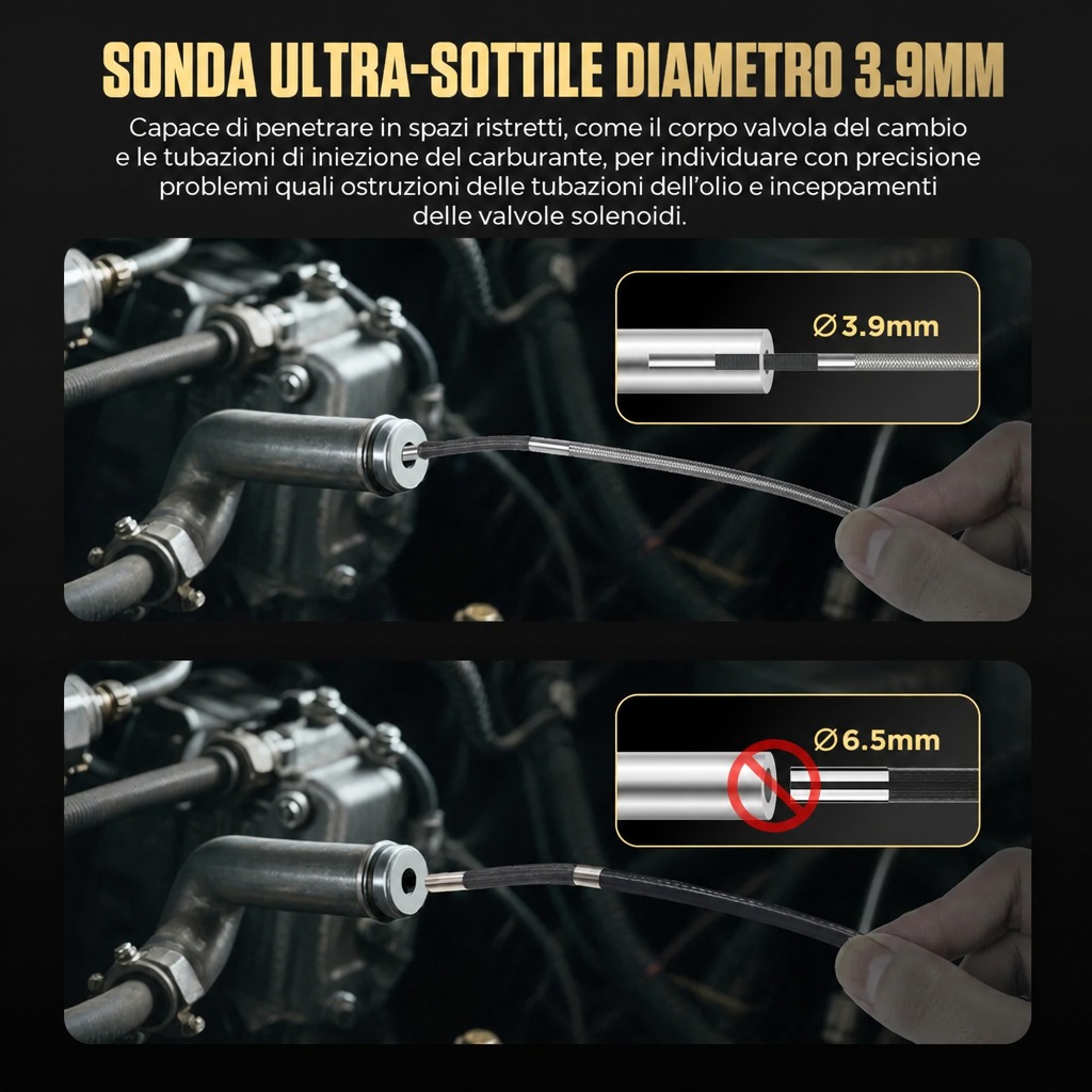Sonda ultrasottile da 3,9 mm