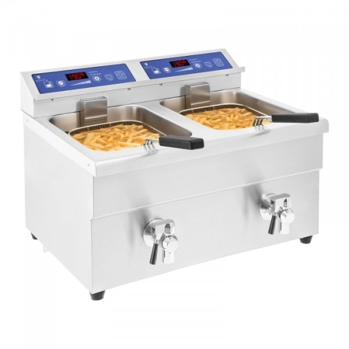 Friggitrice a induzione - 2 x 10 litri - 60-190°C