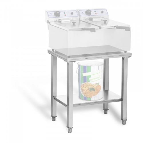 Stand per friggitrice - 150kg - 62 x 42 cm - acciaio inox