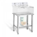 Stand per friggitrice - 150kg - 62 x 42 cm - acciaio inox