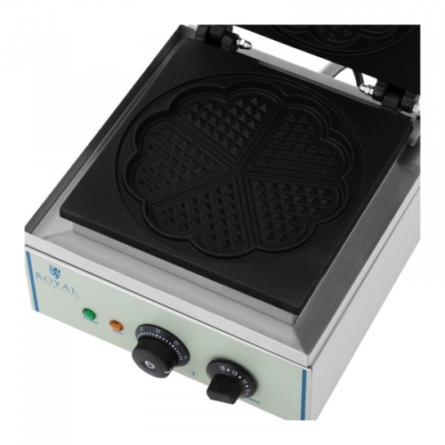 Macchina per waffle - 1500 W - Cuori - 25,2 x 23,5cm