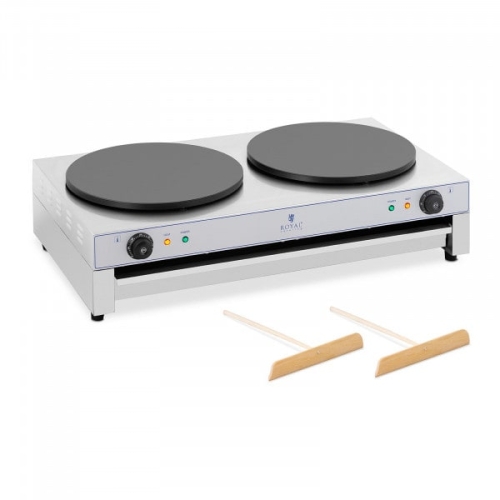 Crepes maker - 2 x Ø400 mm - 2 x 3,000 W - cassetto estraibile