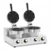 Macchina per waffle doppia - 2x1000 W con timer