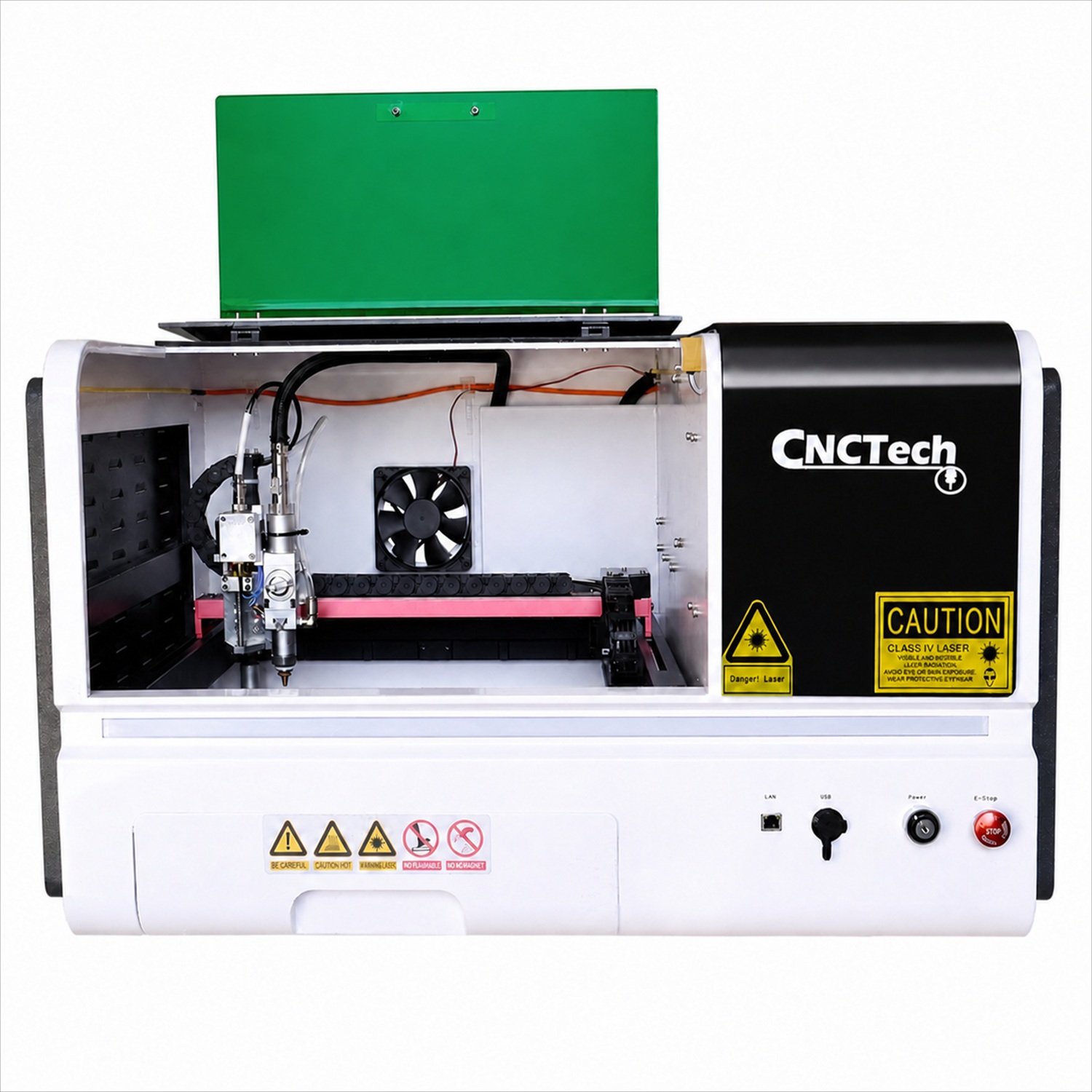 Fresatrice FIBER 800W ZX-3030FL con protezione aperta