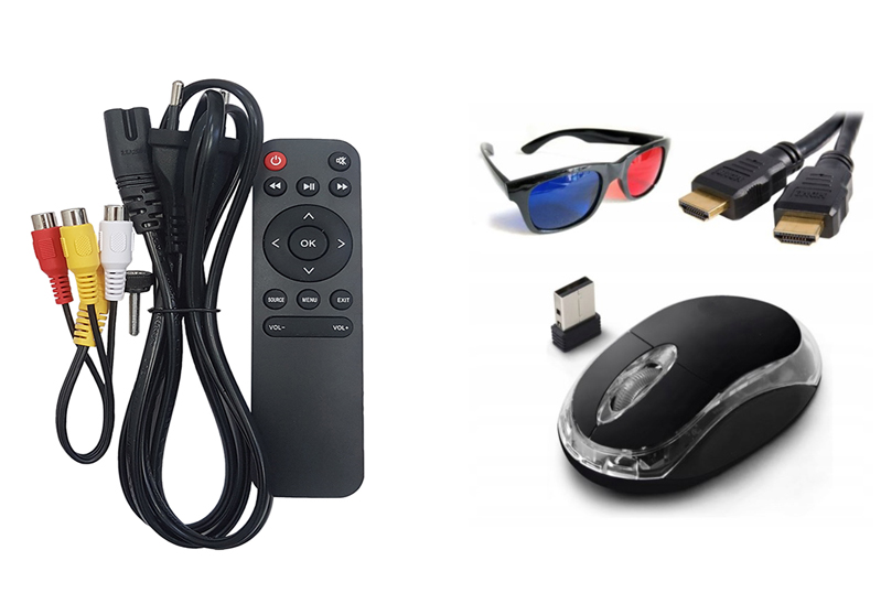 Mini Proiettore 360° Android 13.0 Con Netflix - 1080P, Auto Keystone, 2+16GB Per Casa E Viaggi - Foto 3