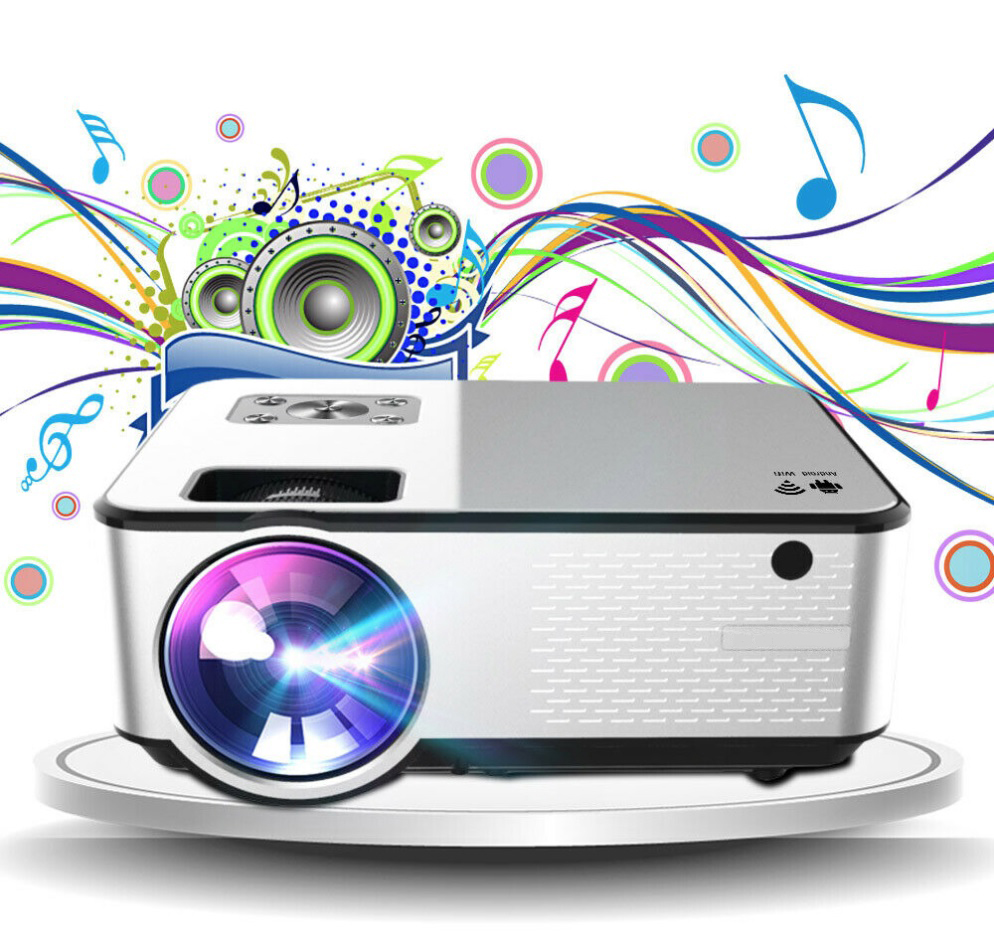 Proiettore LED Per Ufficio Domestico YG300, Mini Proiettore 3D HD 1080P, Micro Mini Proiettore