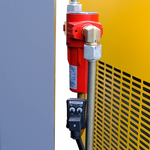 Compressore a vite 3 in 1 15 kW | 2300 l/min | serbatoio da 500 l e deumidificatore