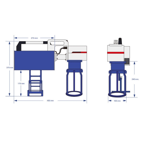 Incisore laser portatile per marcatura di superfici, resistente ai raggi UV, 5 W, 100 x 100 mm