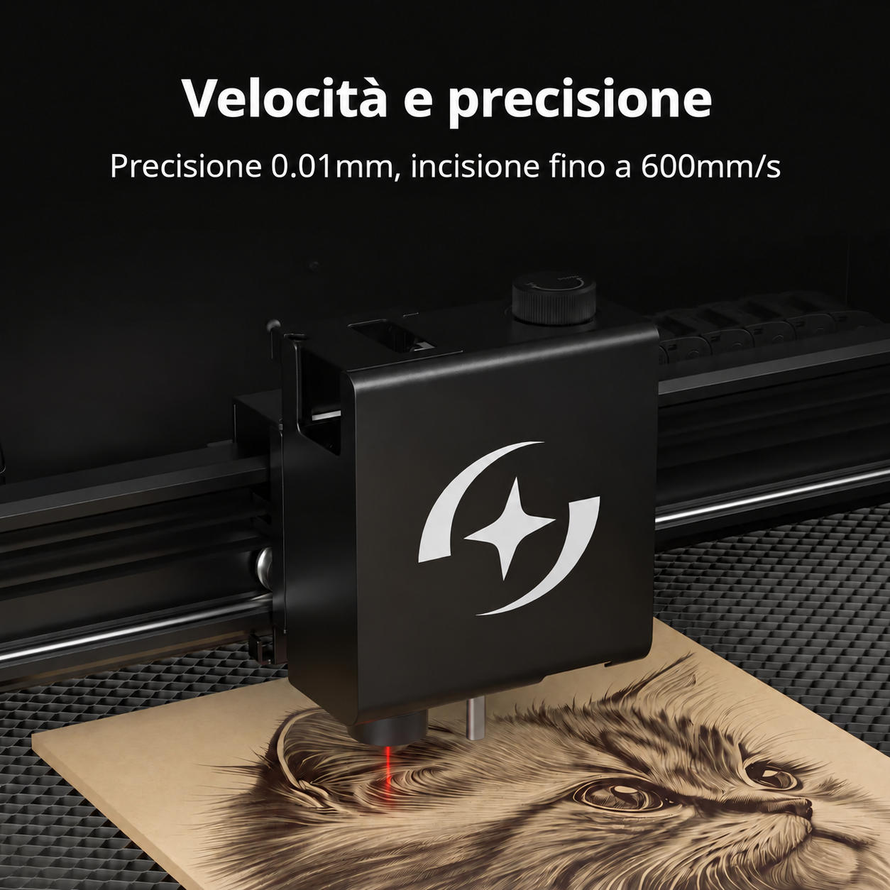 Fino a 600 mm/s e precisione 0,01 mm