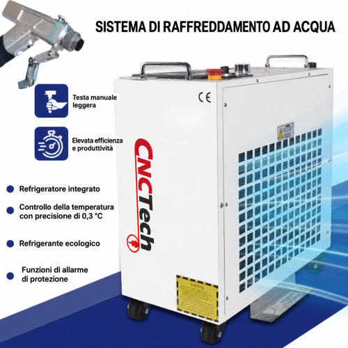 Pulitrice e saldatrice LASER 3 in 1 FIBER 1500W V3 + ACCESSORI