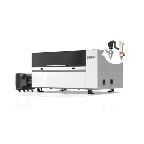 GWEIKE M3 ULTRA — sorgente FIBER e tavolo con laser CO₂, configurazione predefinita