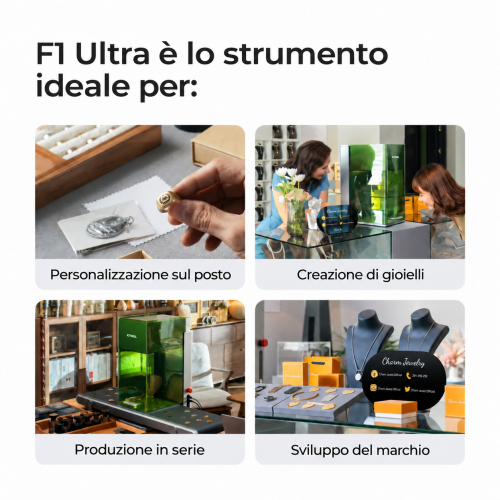 xTool F1 Ultra — incisore a doppio laser da 20 W: a fibra e a diodi xTool F1 Ultra — incisore a doppio laser da 20 W: a fibra e a diodi