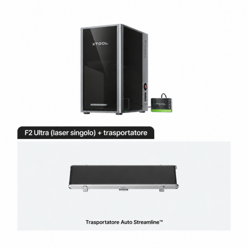 xTool F2 Ultra — incisore a doppio laser MOPA 60 W + diodi 40 W