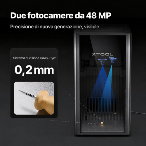 xTool F2 Ultra — incisore a doppio laser MOPA 60 W + diodi 40 W