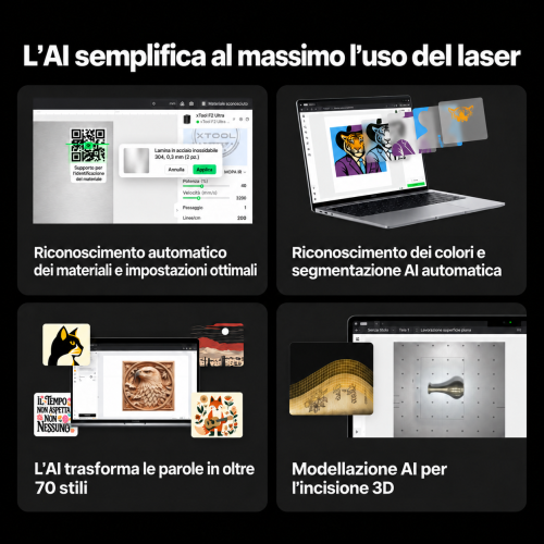 xTool F2 Ultra — incisore a doppio laser MOPA 60 W + diodi 40 W