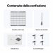 Contenuto del set del pannello a nido d'ape P3: un pannello, quattro perni, spazzola e manuale Contenuto del set del pannello a nido d'ape P3: un pannello, quattro perni, spazzola e manuale