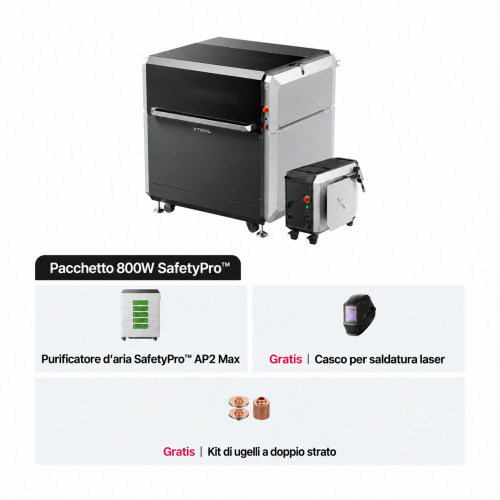 xTool MetalFab — saldatrice laser e macchina da taglio laser FIBER