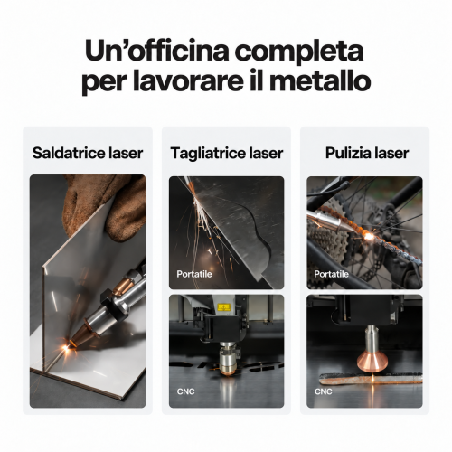 xTool MetalFab — saldatrice laser e macchina da taglio laser FIBER