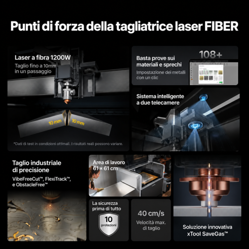 xTool MetalFab — saldatrice laser e macchina da taglio laser FIBER