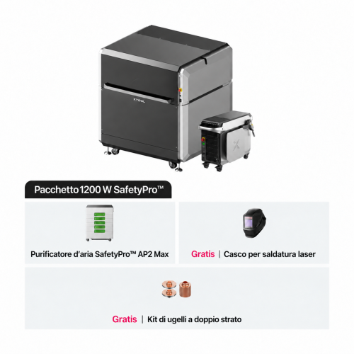 xTool MetalFab — saldatrice laser e macchina da taglio laser FIBER