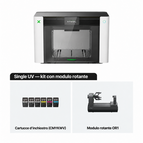 xTool O1 Omni Printer — stampante UV, UV DTF, DTG e DTF 4 in 1 xTool O1 Omni Printer — stampante UV, UV DTF, DTG e DTF 4 in 1