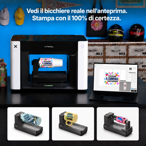 xTool O1 Omni Printer — stampante UV, UV DTF, DTG e DTF 4 in 1 xTool O1 Omni Printer — stampante UV, UV DTF, DTG e DTF 4 in 1