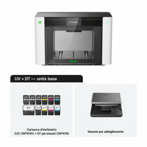 xTool O1 Omni Printer — stampante UV, UV DTF, DTG e DTF 4 in 1 xTool O1 Omni Printer — stampante UV, UV DTF, DTG e DTF 4 in 1