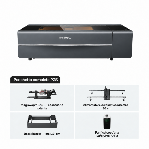 xTool P2S — kit completo xTool P2S — kit completo