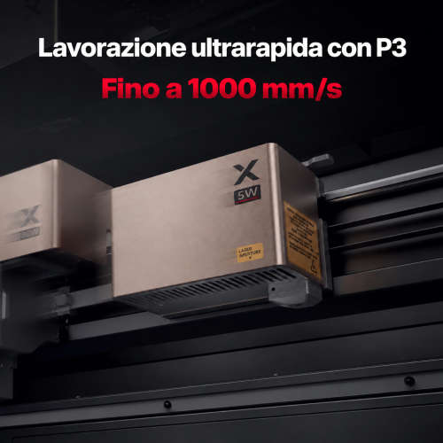 Modulo IR da 5 W su xTool P3 — velocità fino a 1000 mm/s Modulo IR da 5 W su xTool P3 — velocità fino a 1000 mm/s