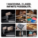 xTool P3 — laser CO₂ da 80 W e modulo IR opzionale da 5 W