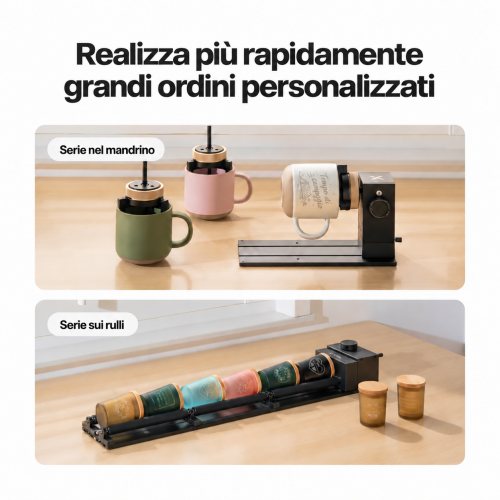 xTool RA3 e RA3 Lite: incisione rotante intelligente di anelli, tazze e decorazioni xTool RA3 e RA3 Lite: incisione rotante intelligente di anelli, tazze e decorazioni