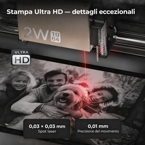 xTool S1 con modulo IR 1064 nm — macchina chiusa per taglio e incisione laser a diodi