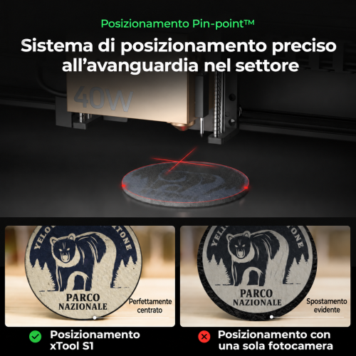 xTool S1 — macchina chiusa per taglio e incisione laser a diodi