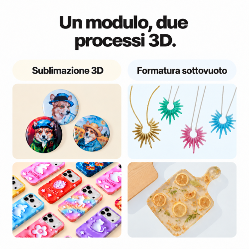 xTool 3D Form — sublimazione 3D e formatura sottovuoto in un unico modulo xTool 3D Form — sublimazione 3D e formatura sottovuoto in un unico modulo