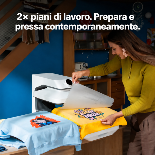 xTool Dual Station — preparazione e pressatura contemporanee xTool Dual Station — preparazione e pressatura contemporanee