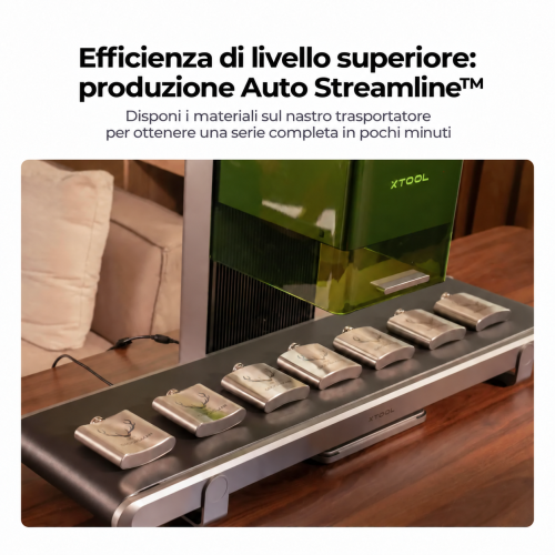Trasportatore automatico xTool Auto Streamline™ per F2 Ultra UV / F2 Ultra / F1 Ultra