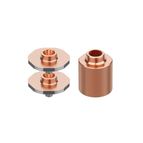 Due ugelli xTool MetalFab a doppio strato 1,0 e 1,2 mm e tubo di prolunga focale 20 mm — P0102000107