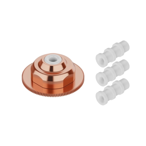 Ugello da taglio SaveGas™ xTool MetalFab e anelli in ceramica sostituibili su sfondo bianco Ugello da taglio SaveGas™ xTool MetalFab e anelli in ceramica sostituibili su sfondo bianco