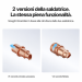 Confronto tra V1 con raccordo a innesto a pressione e V2 con raccordo filettato — è inclusa solo V1 Confronto tra V1 con raccordo a innesto a pressione e V2 con raccordo filettato — è inclusa solo V1