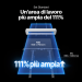 Alimentatore xTool P3 Standard — confronto dell'area di lavorazione più ampia del 111%