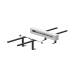Alimentatore automatico intelligente xTool P3 Standard 150 cm su sfondo bianco — dispositivo e guide del set